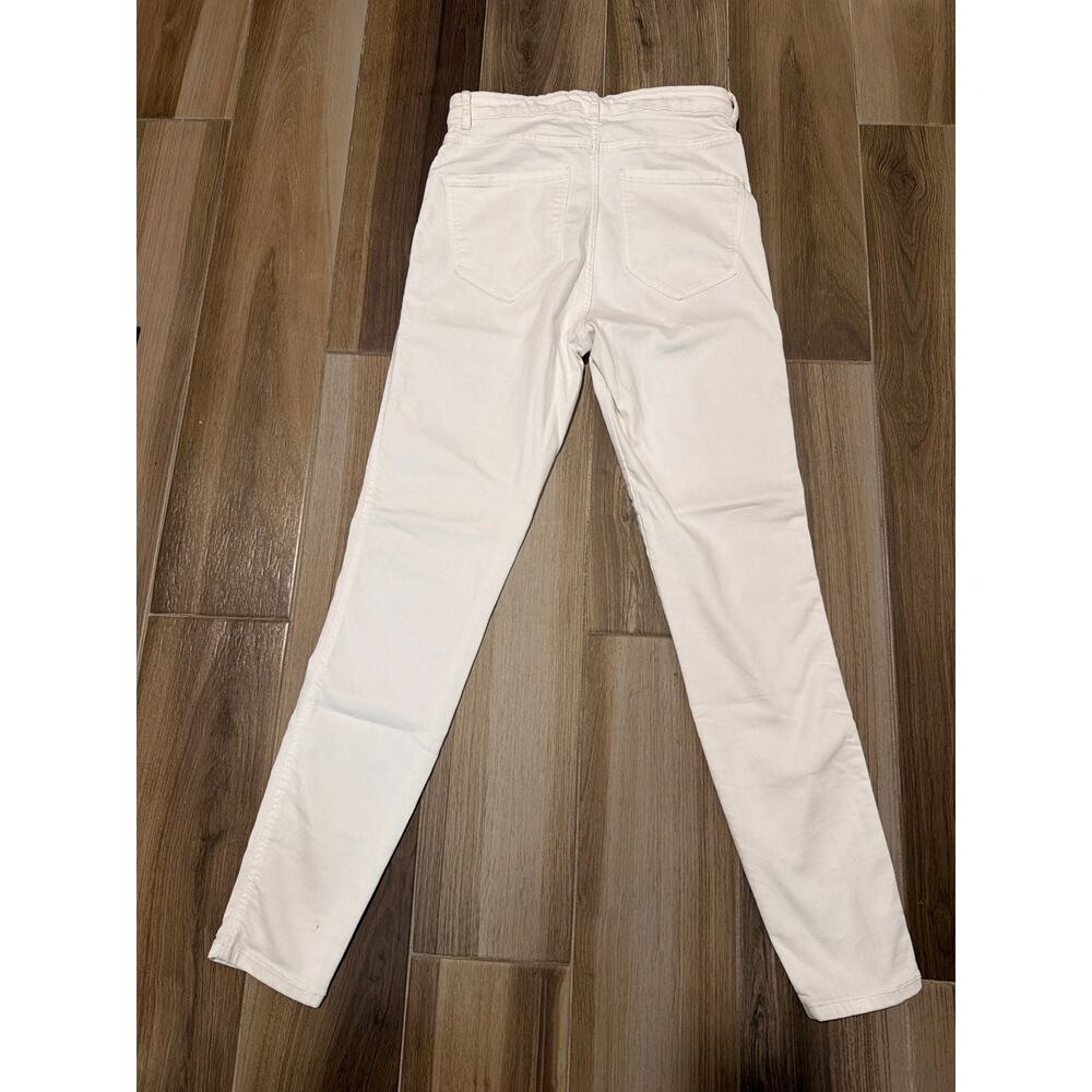 Zara High Rise Shaper Ankle Length White Jegging Size 8 - Picture 8 of 8